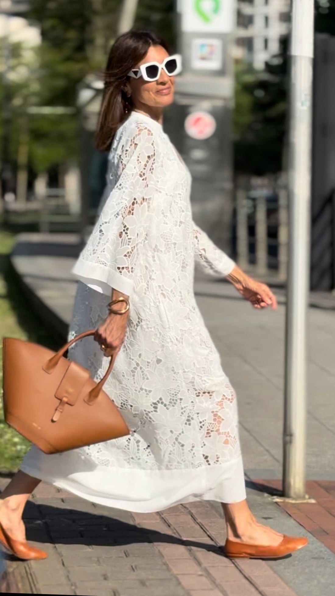 Celeste Handcrafted Lace Maxi Dress