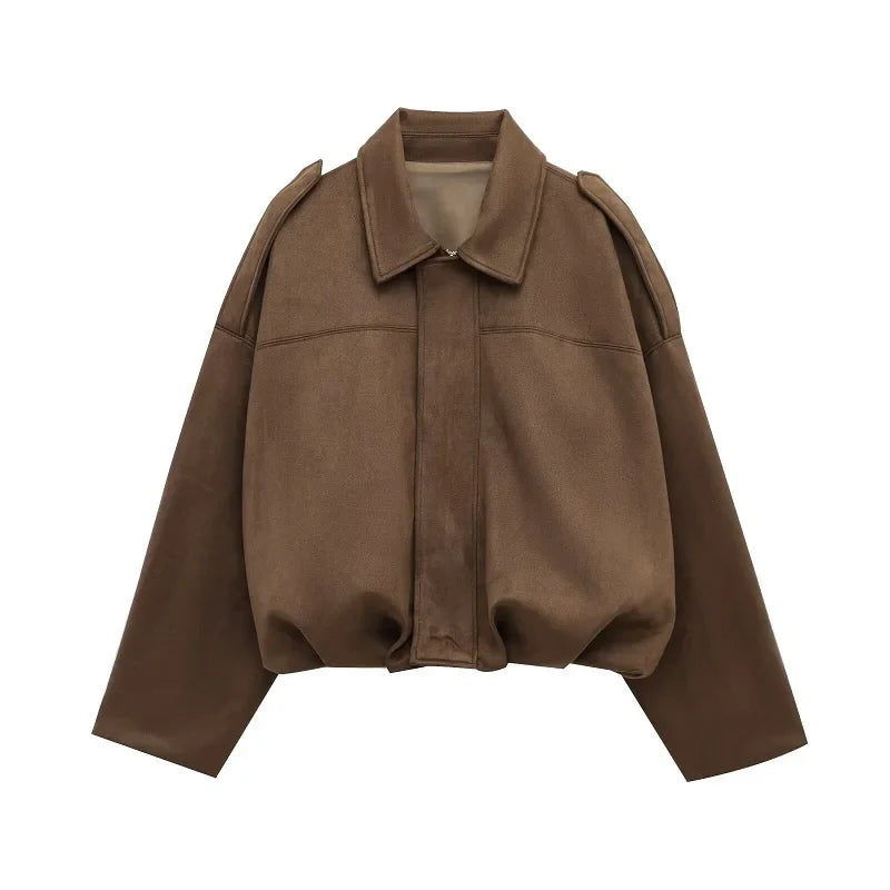 Velour Bomber Jacket