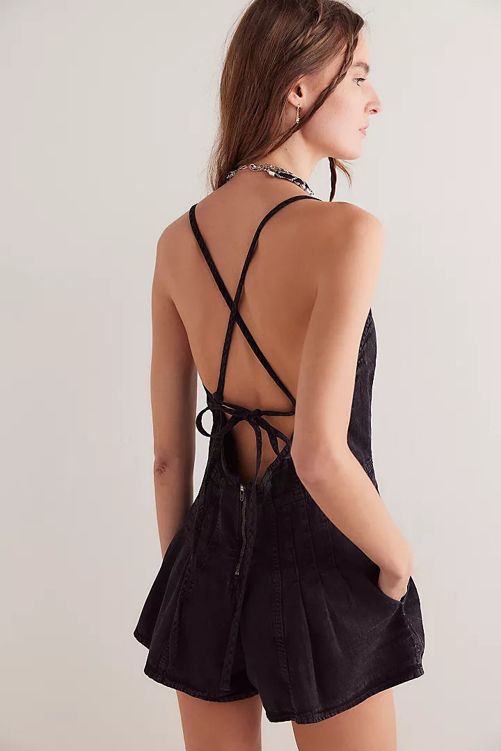 Denim Dream: Vintage-Inspired Romper