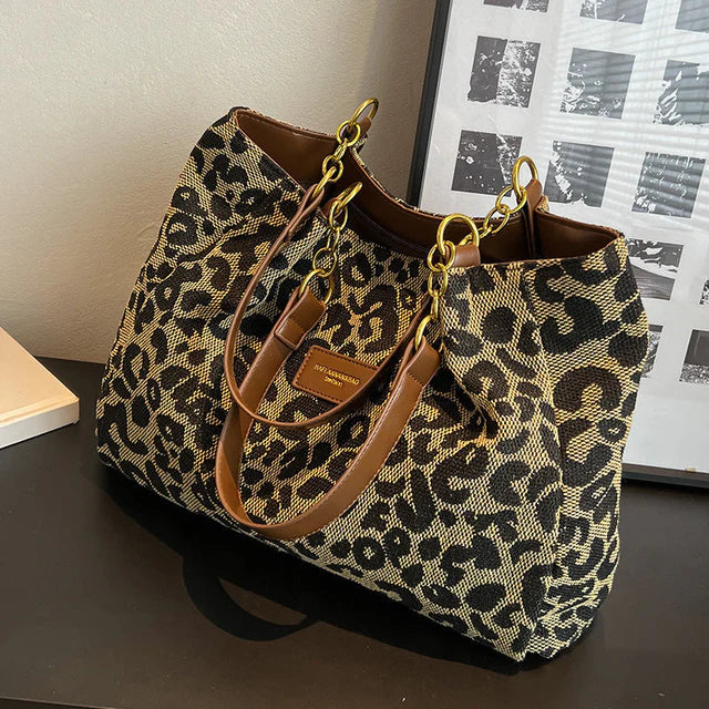 Leonara | Leopard Print Tote Bag