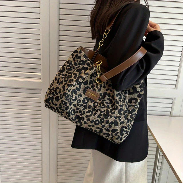 Leonara | Leopard Print Tote Bag