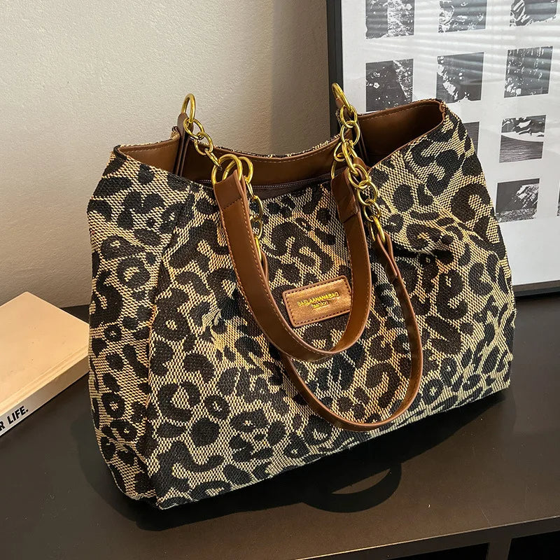 Leonara | Leopard Print Tote Bag