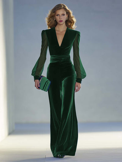 Sophie | Elegant Velvet Jumpsuit