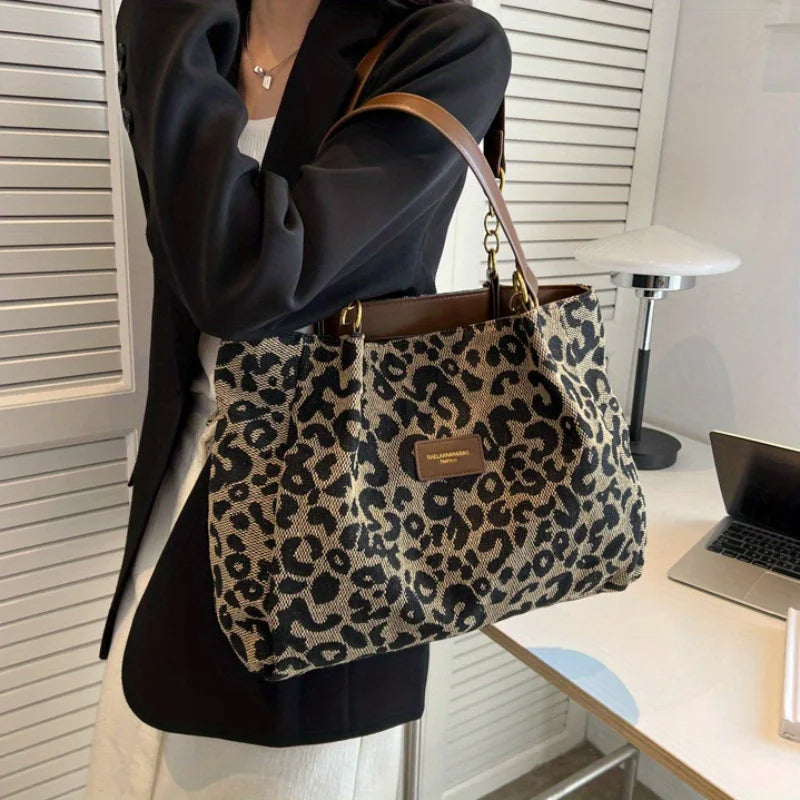 Leonara | Leopard Print Tote Bag