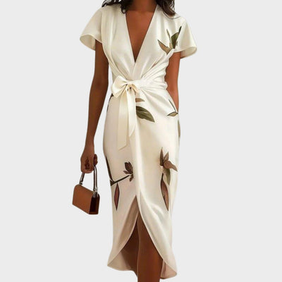 Brenda | Satin Wrap Dress
