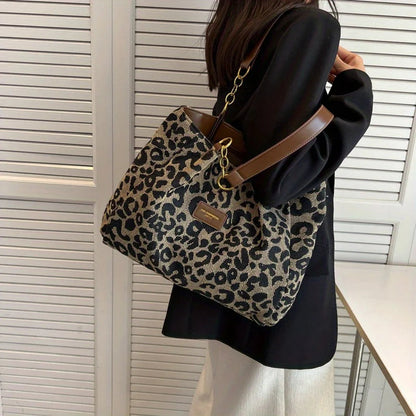 Leonara | Leopard Print Tote Bag