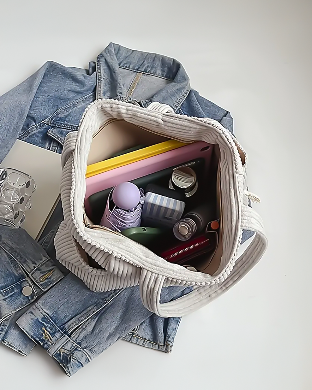 Gemma | Corduroy Tote Bag