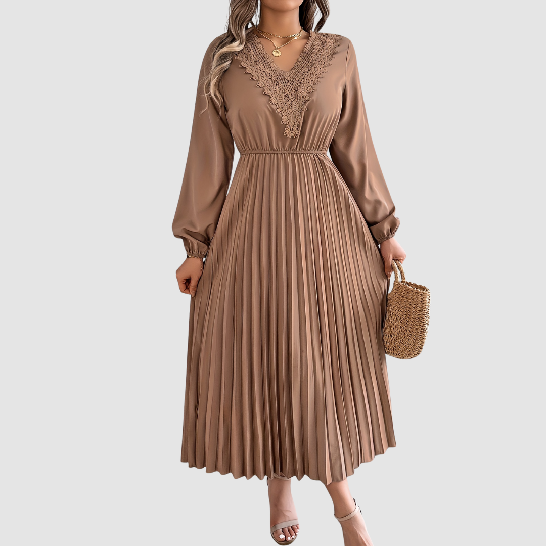 Rosalind | Lace V-Neck A-Line Dress