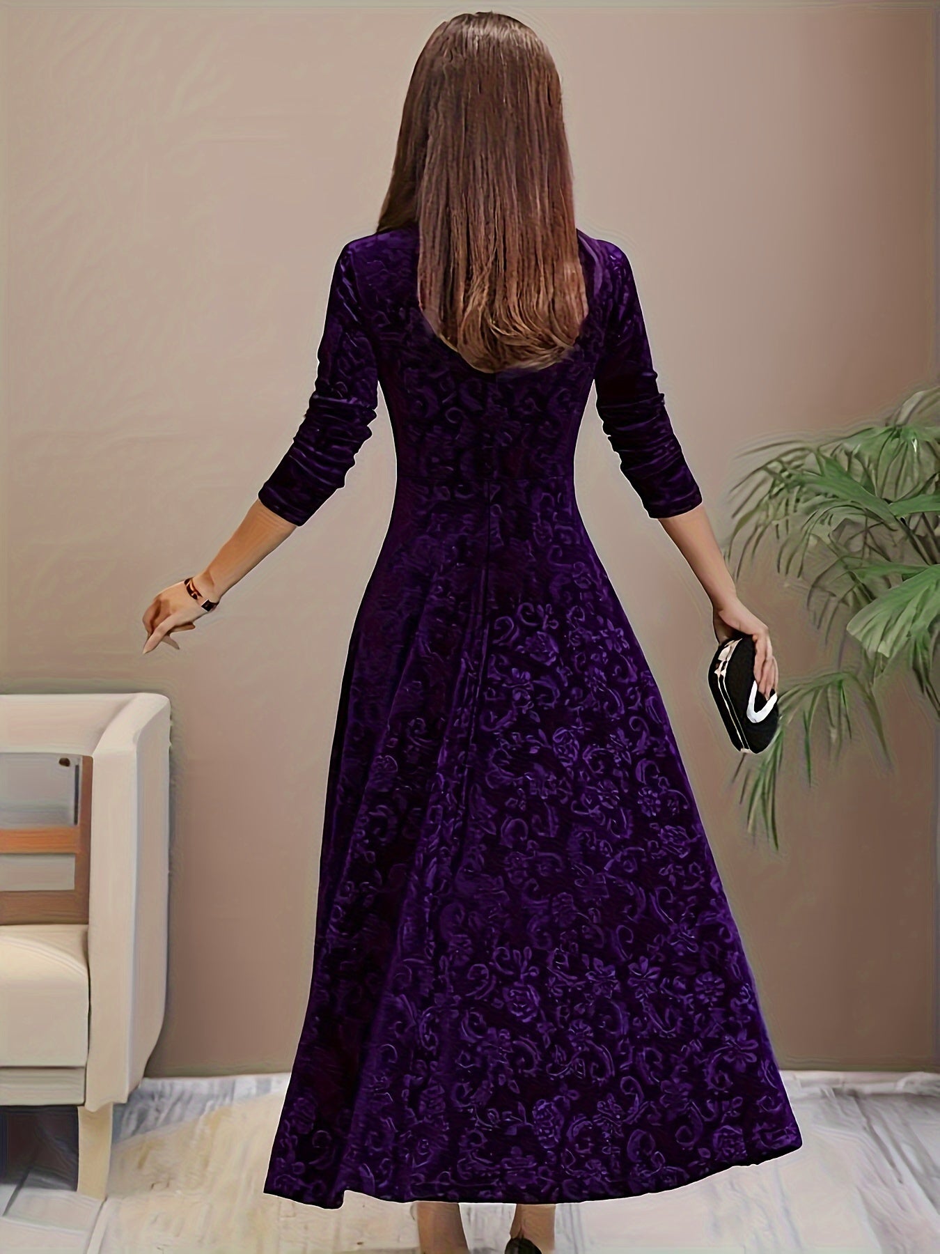 Nina | Elegant Velvet Dress