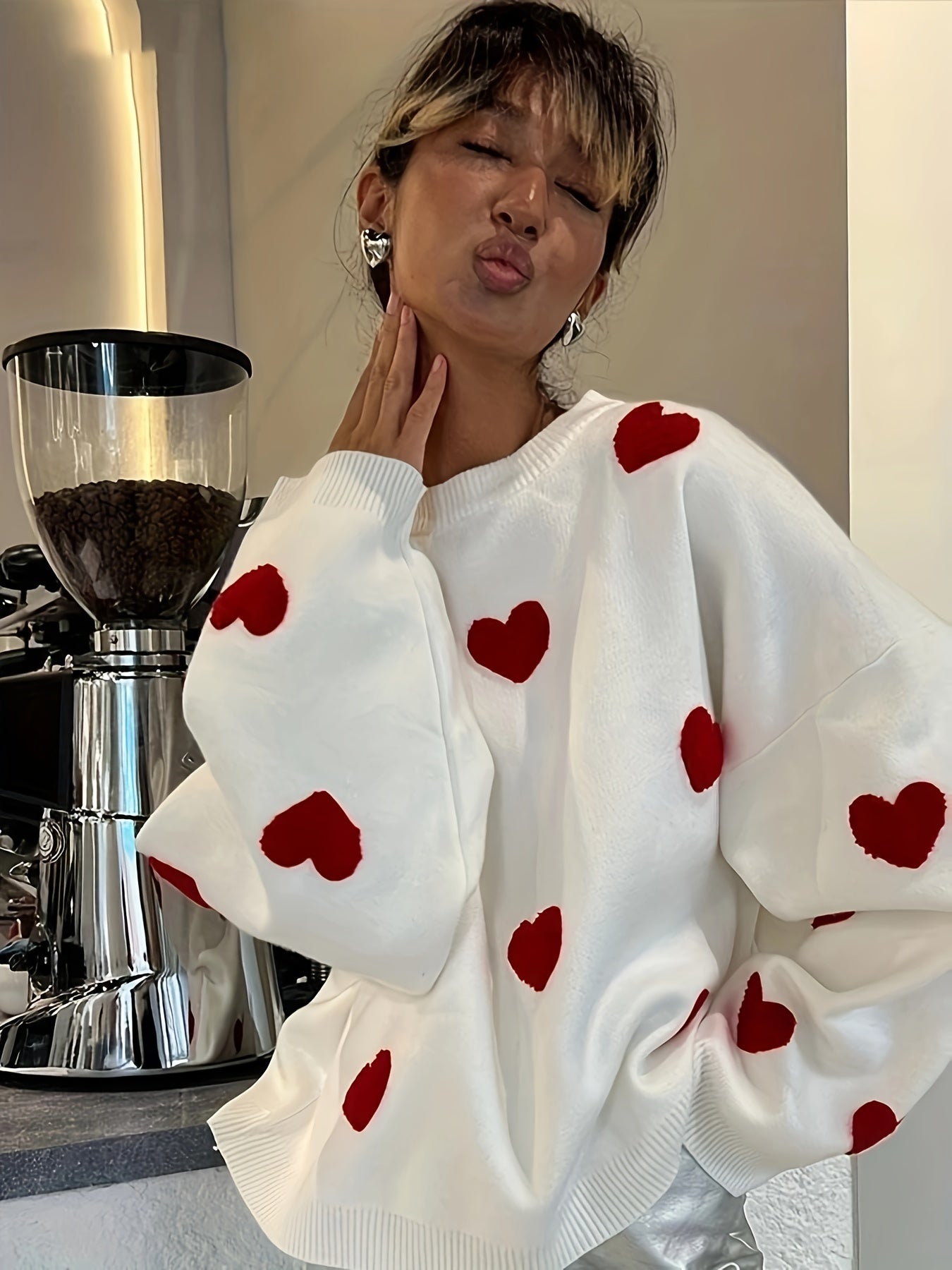 Zara | Heart Pullover