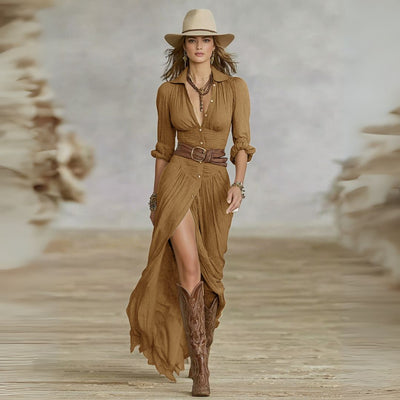 Hayley | Belted Shirt Dress