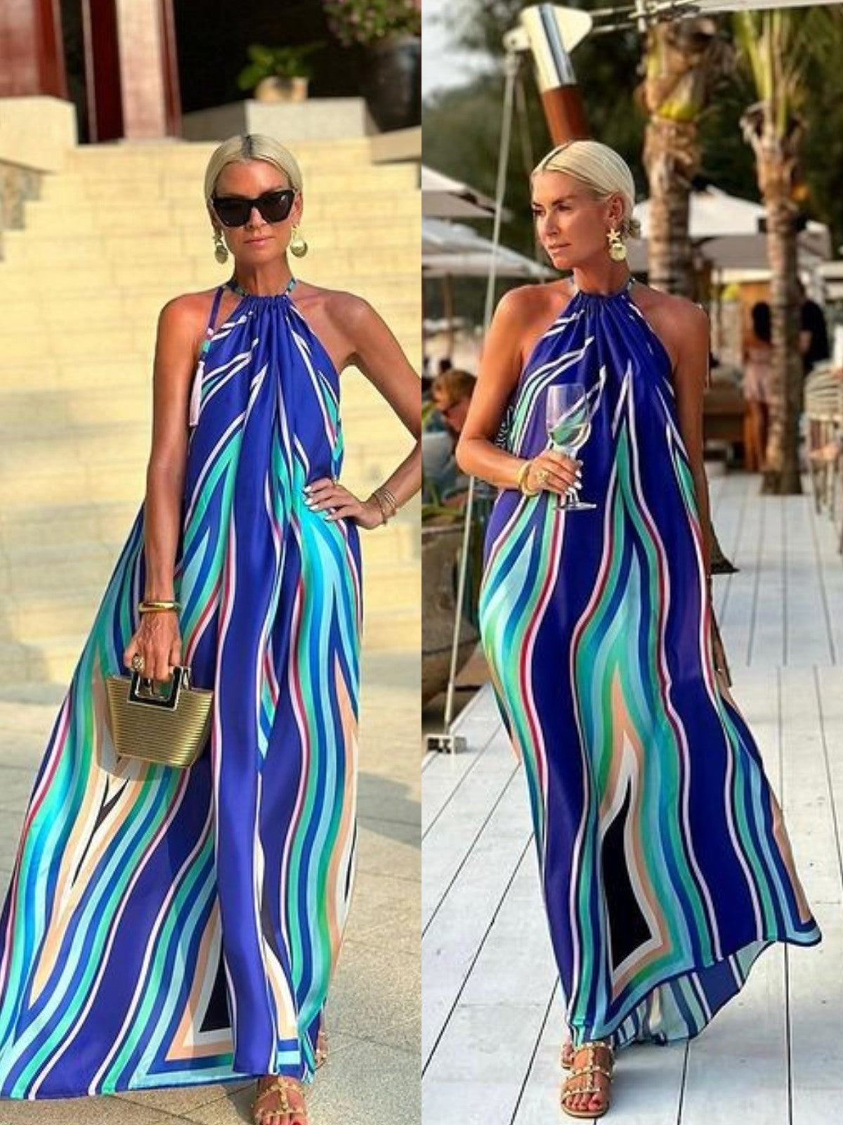 Carrie | Halter Long Dress
