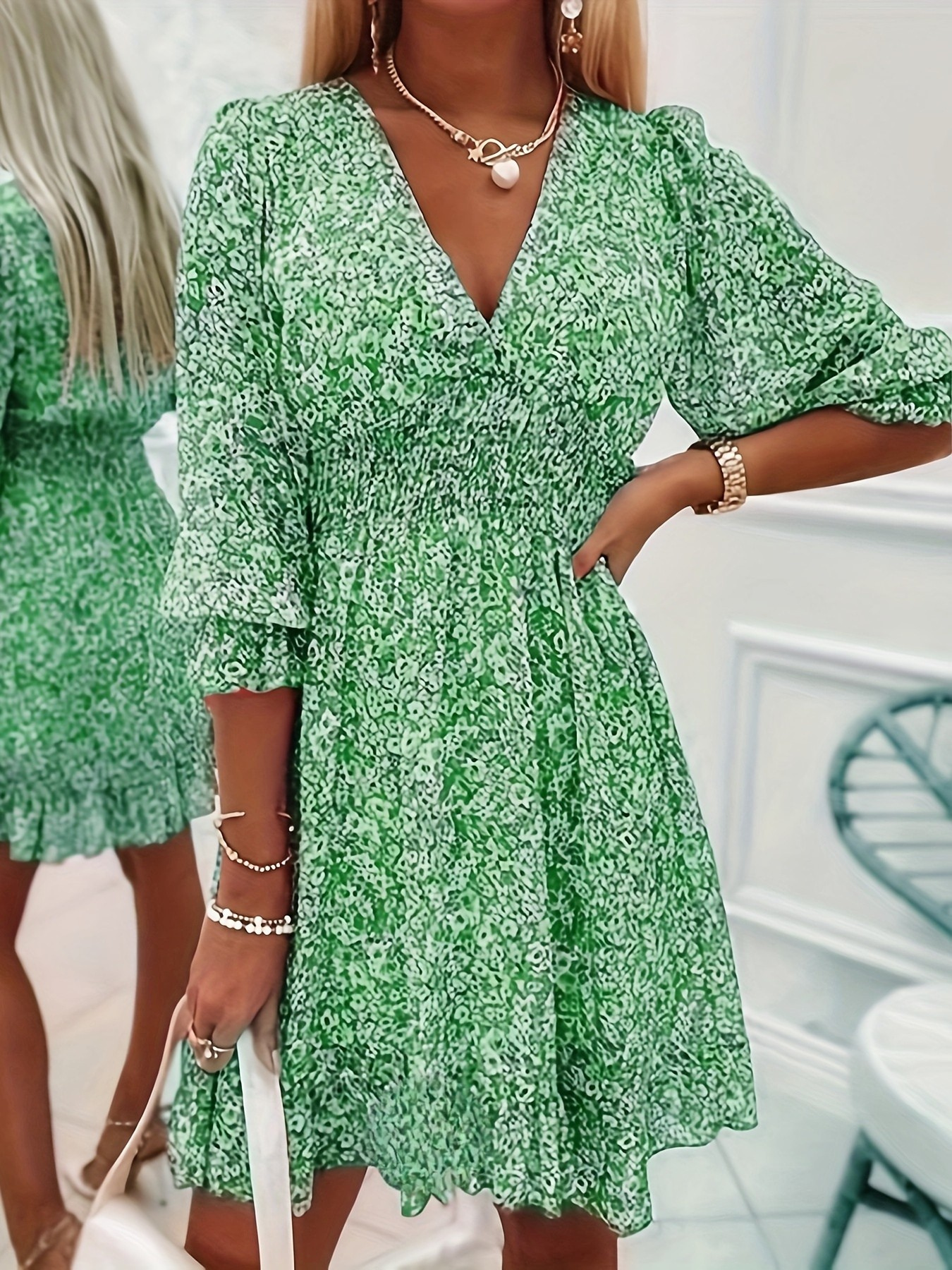 Evie | Floral Ruffle Mini Dress