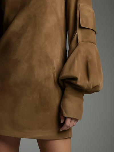 Marlowe | Vintage Suede Mini Dress