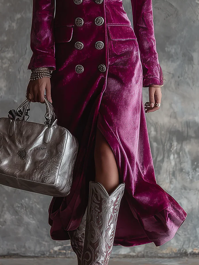 Victoria | Velvet Blazer Dress