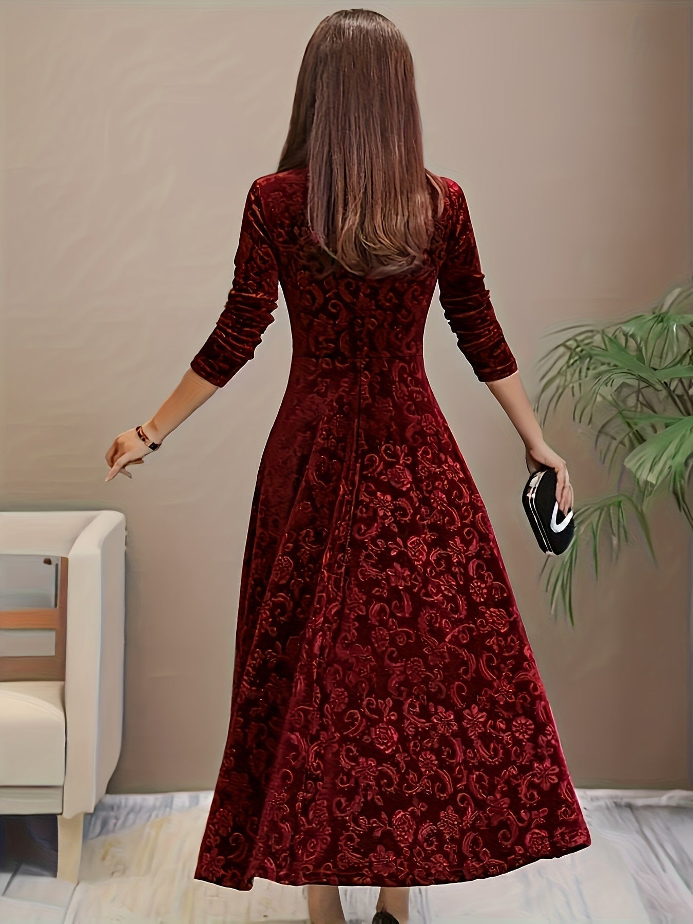 Nina | Elegant Velvet Dress