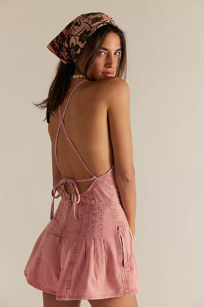 Denim Dream: Vintage-Inspired Romper