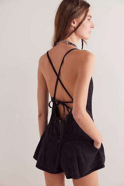 Denim Dream: Vintage-Inspired Romper