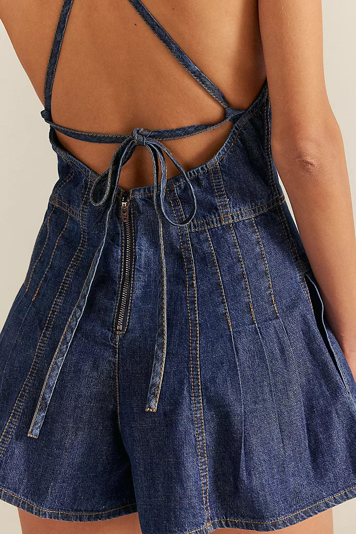 Denim Dream: Vintage-Inspired Romper
