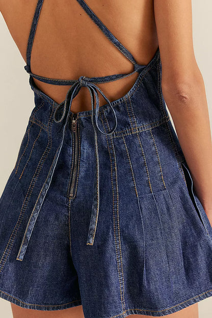 Denim Dream: Vintage-Inspired Romper