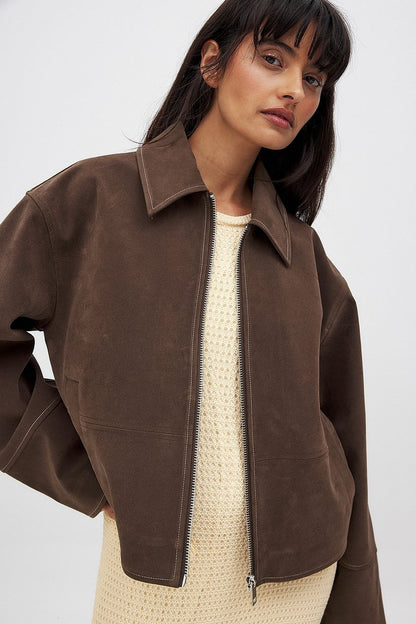 Ava Faux Suede Jacket