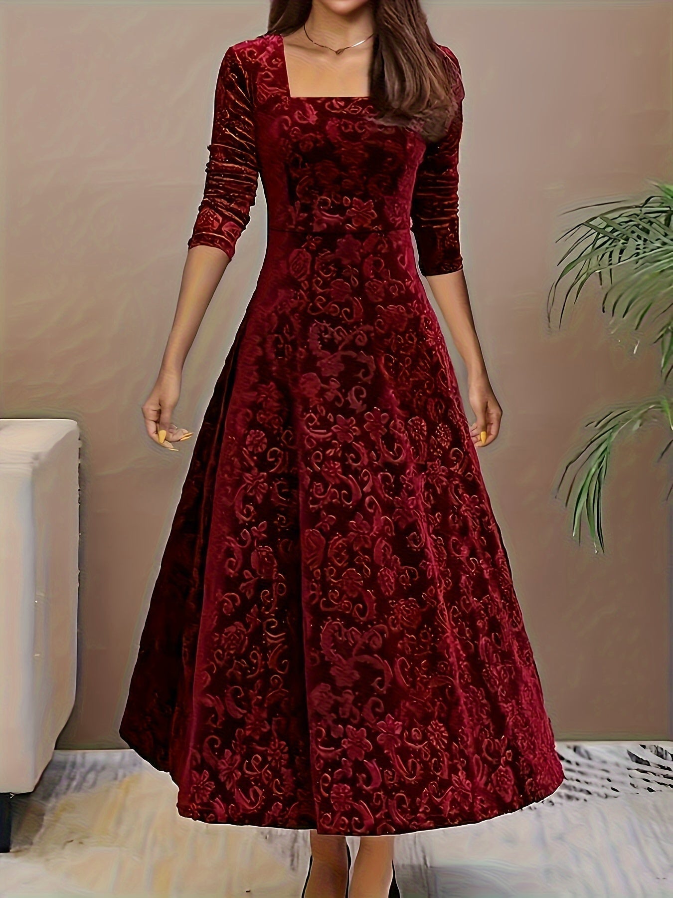 Nina | Elegant Velvet Dress