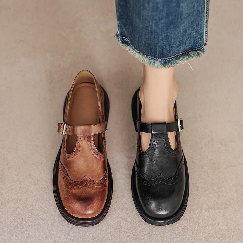 Risla | Leather Mary Jane Shoes